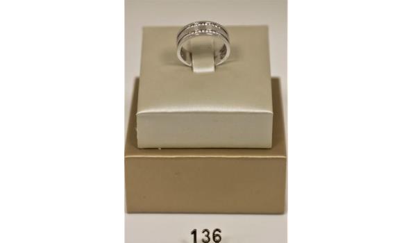 zilverkleurige ring, 0,24Ct, 3gr (WKP 1699)